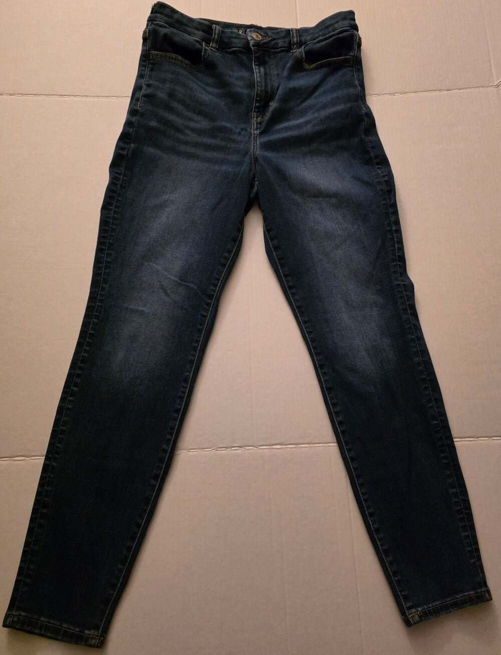 American Eagle Curvy Hi-Rise Jegging Dark Wash Denim Jeans